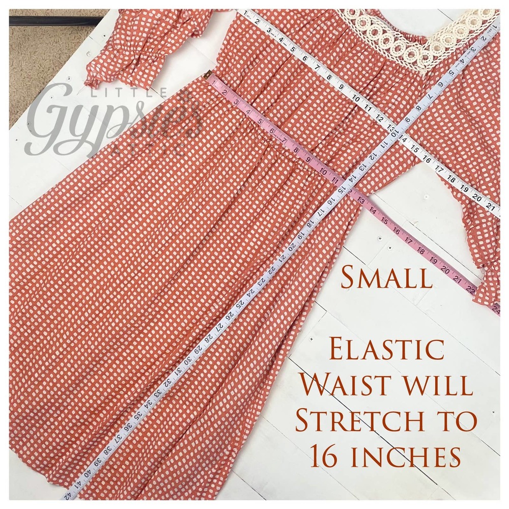 Handmade Farmhouse Prairie Midi Dress - Picture 12 of 15